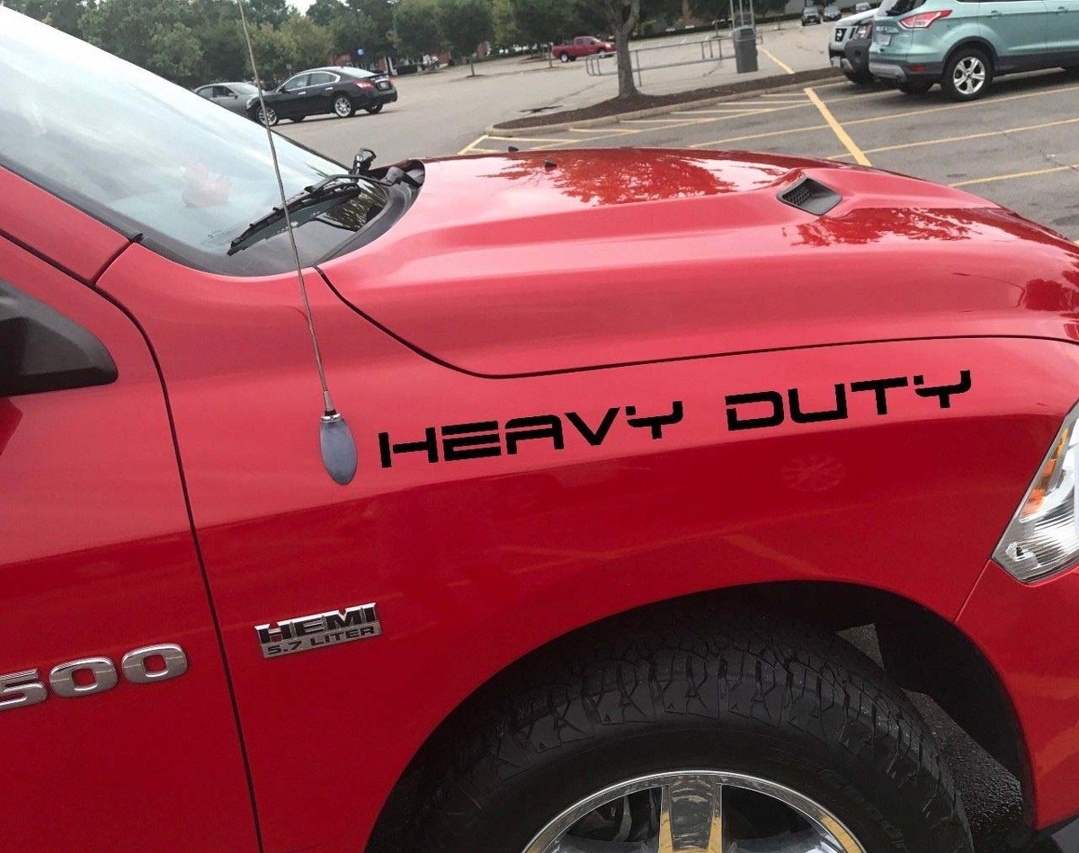 Mopar Vinyl-Aufkleber Rennsport-Grafikaufkleber Dodge Ram Hemi Heavy Duty 2 Seiten