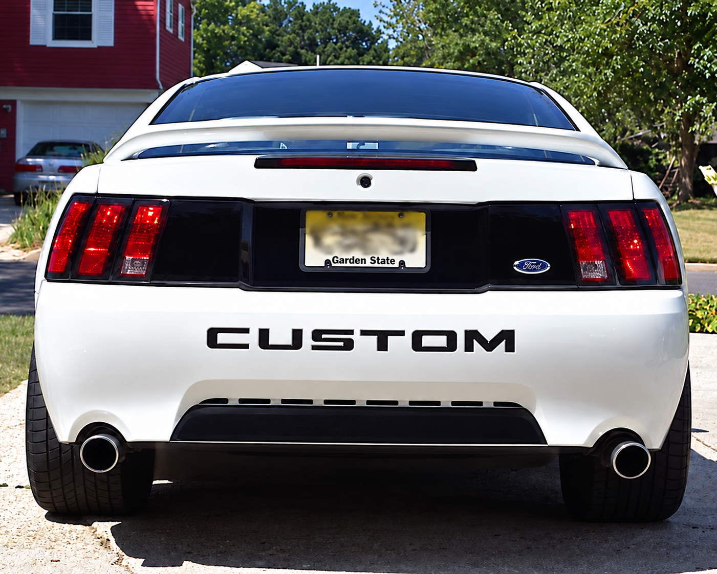 Solid Rear Trunk Lid Blackout Panel Kofferraum Vinylaufkleber für Ford Mustang 1999-2004