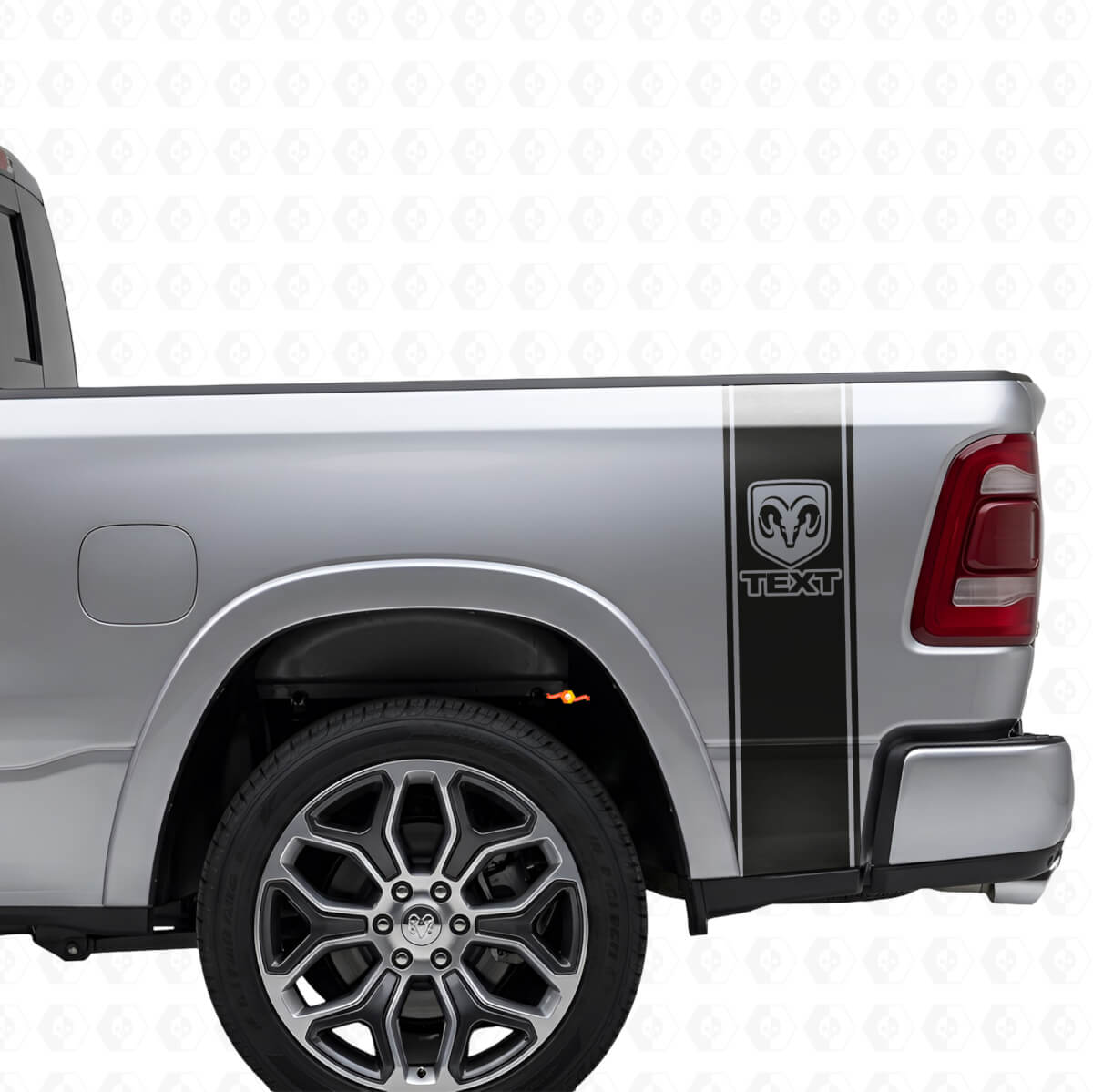 RAM Logo Heck Seitenstreifen Vinylaufkleber Für Dodge Ram 1500-3500