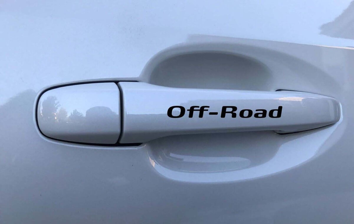Offroad-Türgriff Vinyl-Aufkleber Paar für Autos