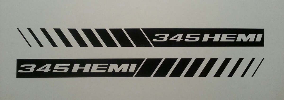 345 HEMI STROBE STRIPES ** HOOD Aufkleber Aufkleber ** MOPAR * DODGE RAM 5.7 CHARGER SRT8
