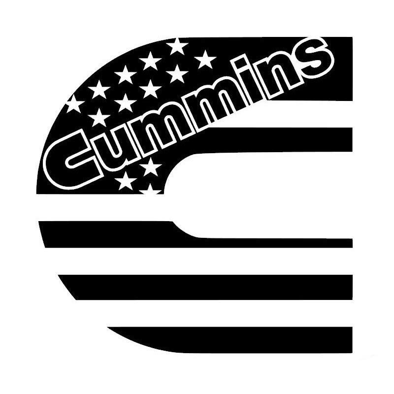 Dodge Cummins C American USA Flag Aufkleber Aufkleber für Fenster, LKW, Yeti