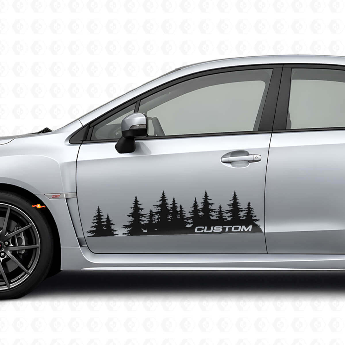 Forest Style Kundenspezifisches Tür-Vinylaufkleber-Set für Subaru Impreza