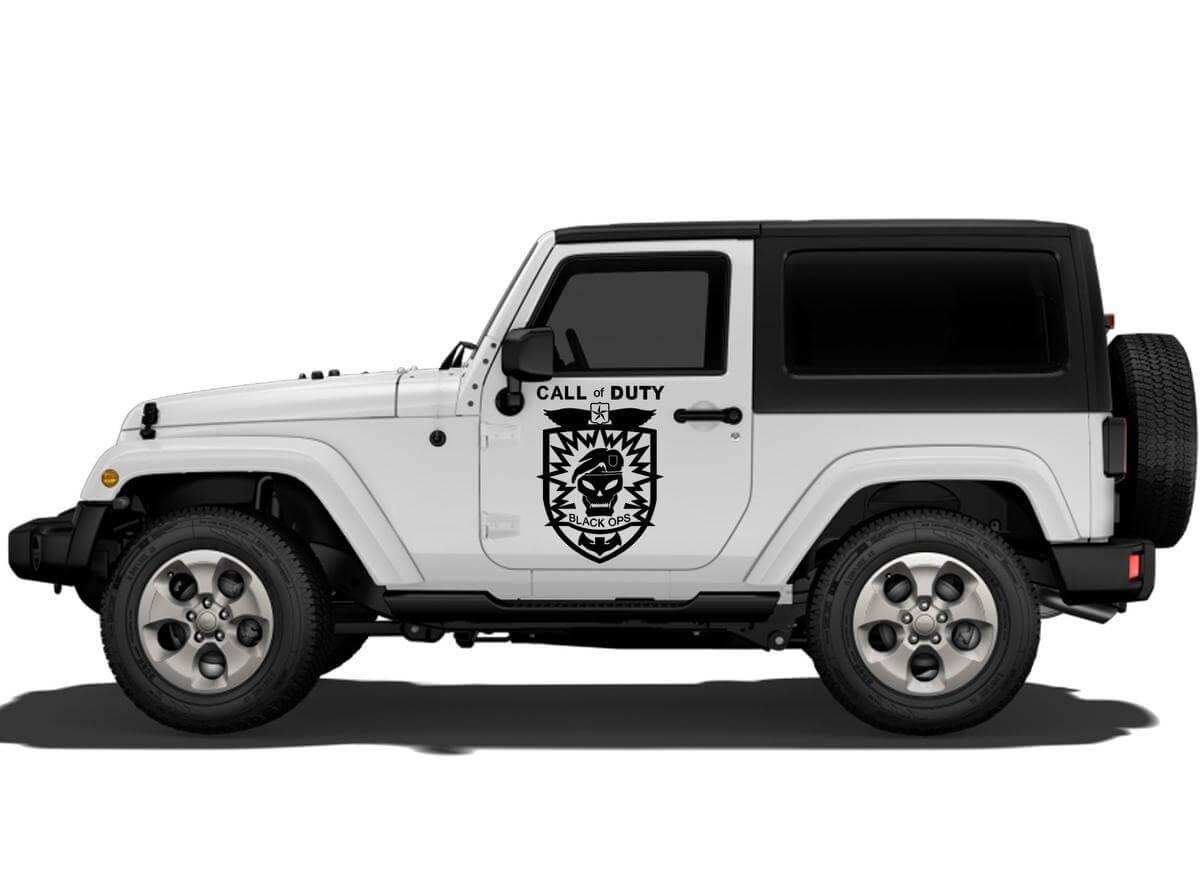 Jeep Decals Jeep WRANGLER Türaufkleber Aufkleber Rubicon Sahara Call of Duty

