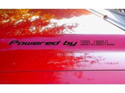 Motorhaubenaufkleber x2 Powered by 5.6L Textaufkleber passend für SUV 4x4 Pkw-LKW