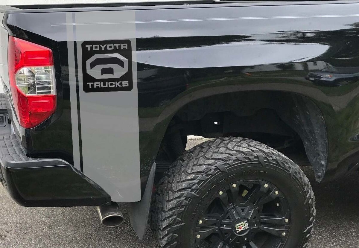 Toyota Trucks Vertikaler Streifen Bettrand Vinyl-Aufkleber-Kit für Tacoma Tundra