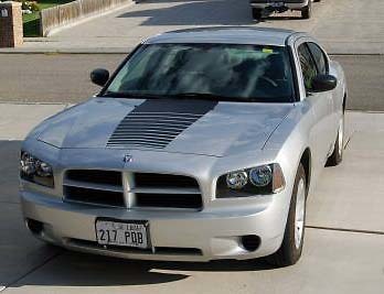 2006-2010 Dodge Charger Fading Hood Stripe Decal Aufkleber