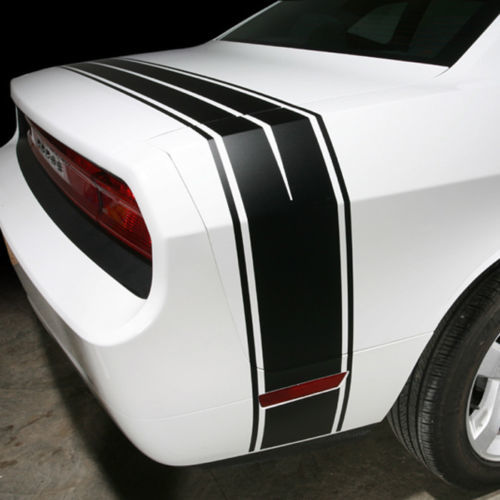 2008–2014 Dodge Challenger Seitenstreifen-Abziehbilder für hintere Kofferraumverkleidung