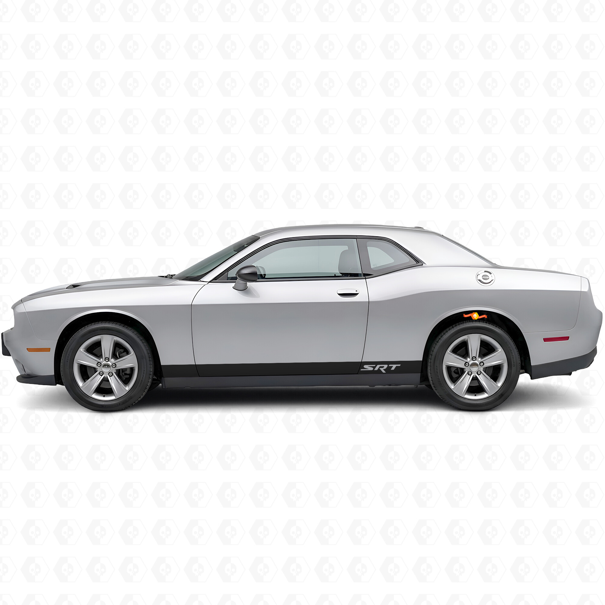 SRT Style Streifen Schweller Vinylaufkleber Sticker für Dodge Challenger 2009-2018