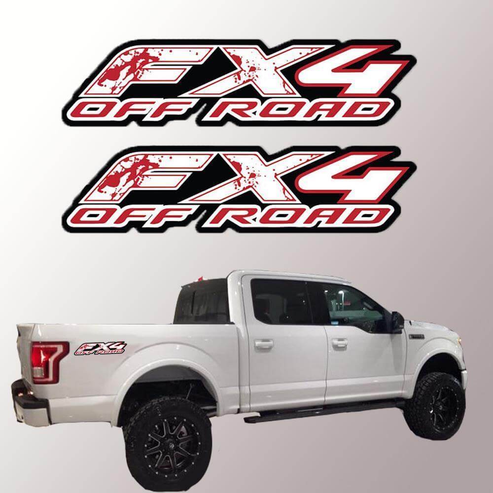 Ford FX4 Blood Zombie Vinyl-Aufkleber LKW-Bett-Aufkleber F150 F250 F350 4 x 4
