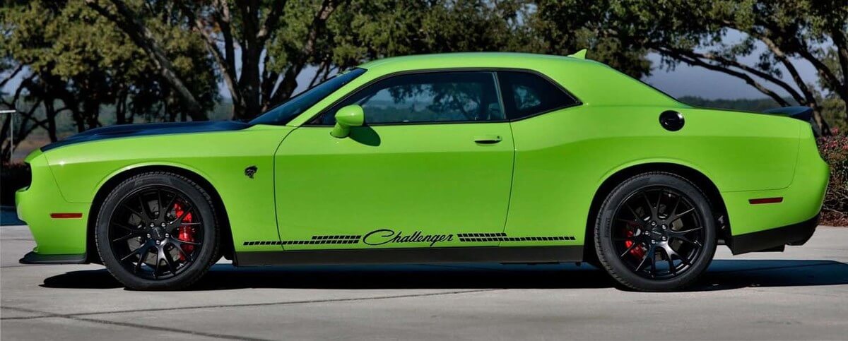 Dodge Challenger 2008–2018 seitliche Vinyl-Grafik-Aufkleber-Kit-Aufkleber