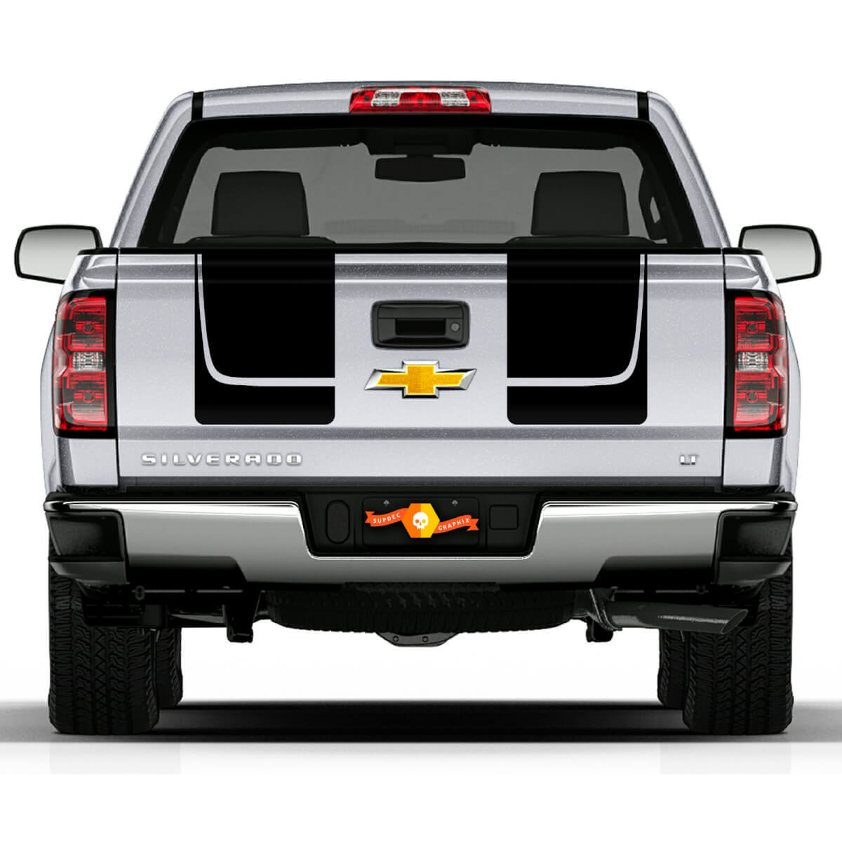 Chevy Silverado Heckstreifen-Vinylaufkleber Grafikaufkleber RALLY 1500
