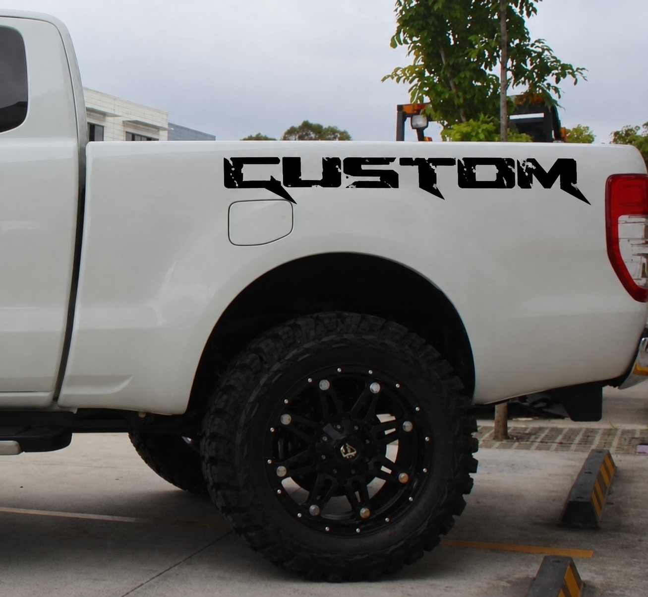 CUSTOM Abgenutztes Paar Nachttisch-Vinylaufkleber für Ford Ranger