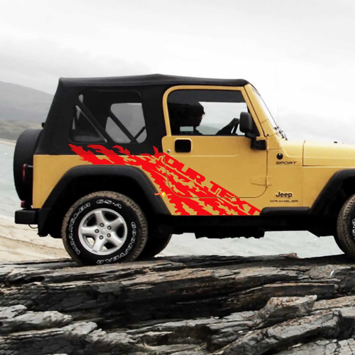 Jeep Wrangler (1999–2006) Custom Vinyl Wrap Kit – Wrangler zerrissen