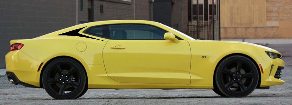 2X C-Säulen-Akzent-Vinyl-Grafikaufkleber, Streifen für Camaro 2016–2018
