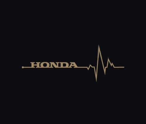 Honda Heartbeat Pulse Seitenaufkleber Paar für Honda Autos