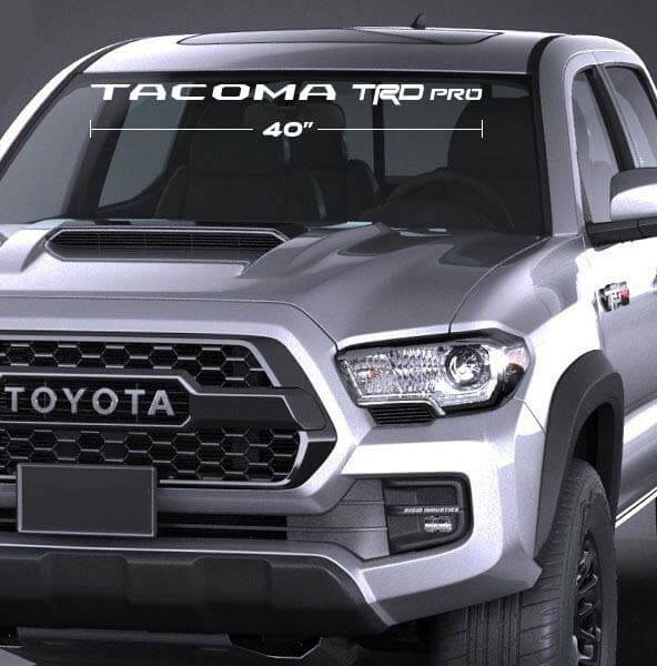 Tacoma TRD Pro Windschutzscheibenbanner Vinylaufkleber für Toyota Tacoma