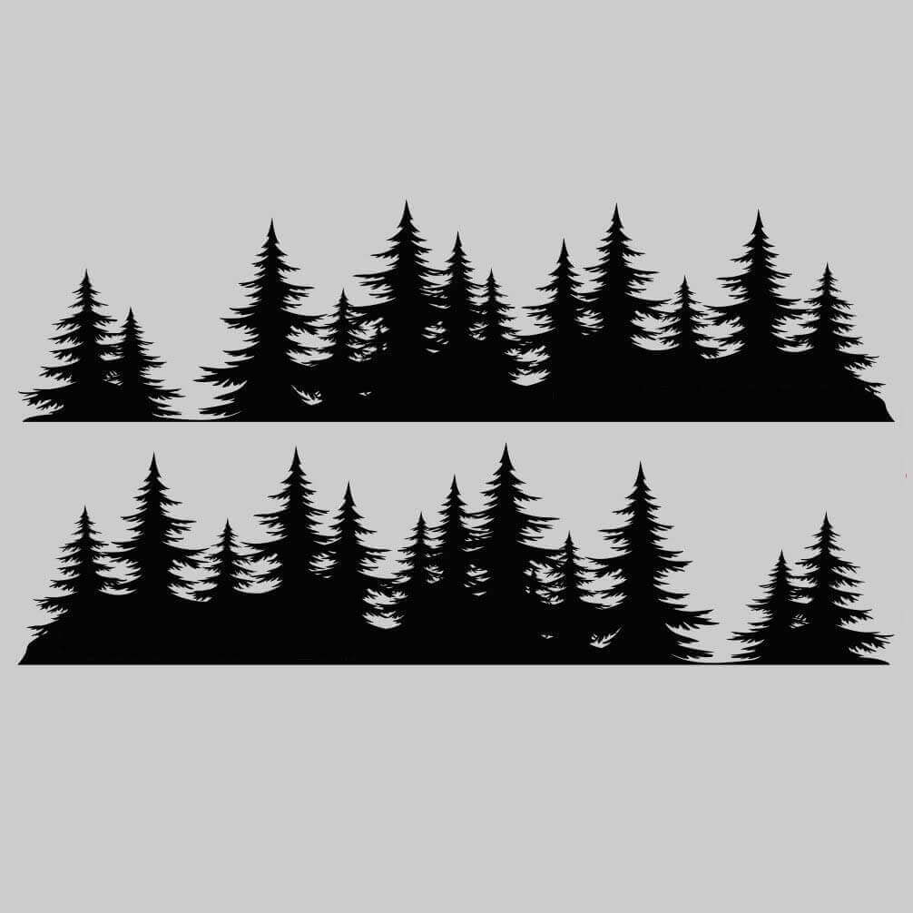 Forest Style Seiten-Vinylaufkleber-Set für Subaru Crosstrek
