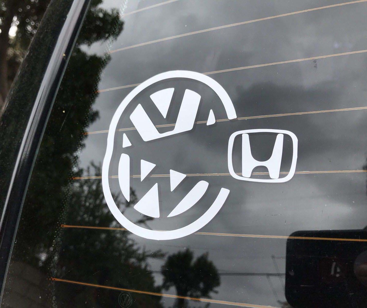 VW Pacman Aufkleber Aufkleber Volkswagen Mk2 Mk1 Mk3 Mk5 Mk4 Mk6 Mk7 Gti Jetta Golf
