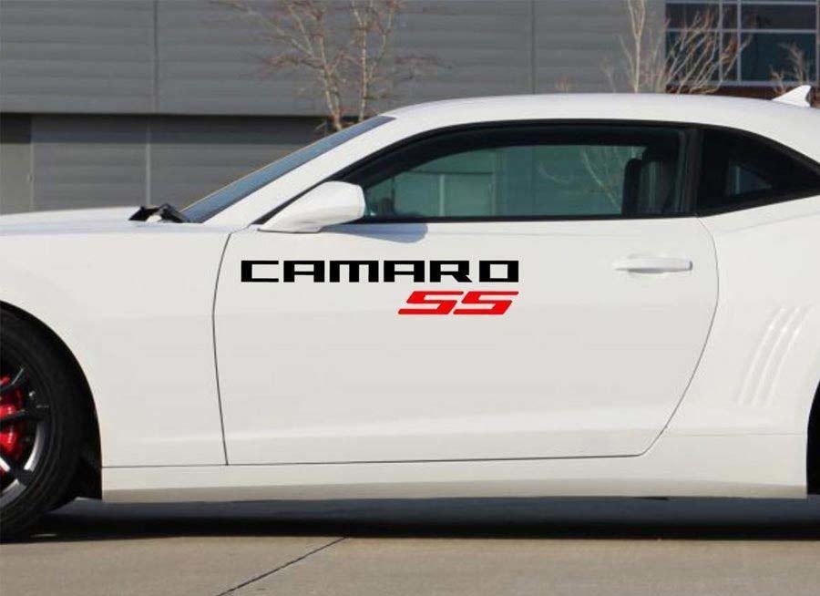 2X Chevrolet Camaro SS Vinyl Türen Logos Aufkleber Aufkleber Grafiken 2011-2018