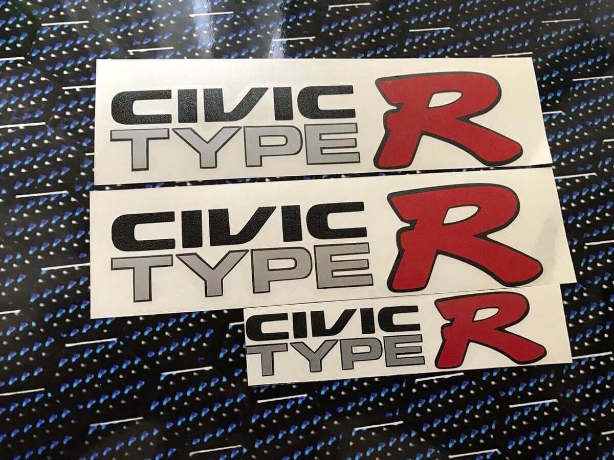 Civic Type R Style Vinyl-Aufkleberset für Honda Civic EK9