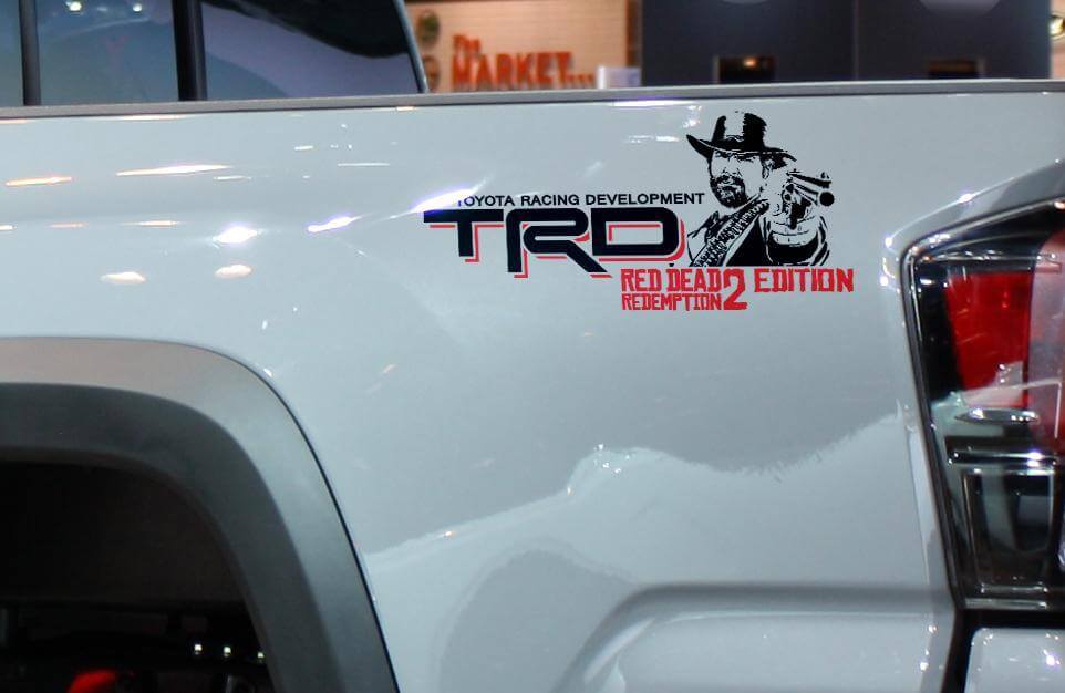 TRD Red Dead Redemption Edition Seitenwand Vinylaufkleber für Toyota Tacoma