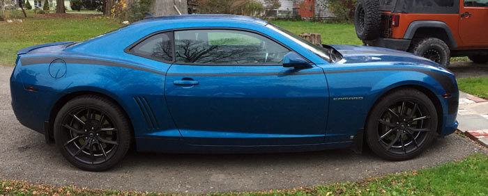 Hockey-Stil Seitenstreifen Vinyl-Aufkleber-Kit für Chevrolet Camaro 2010-15