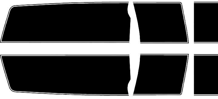 2010 Chevrolet Camaro Bumble Bee Style, Rallye-Streifen-Set mit verlängerter Länge, Vinyl-Aufkleber
