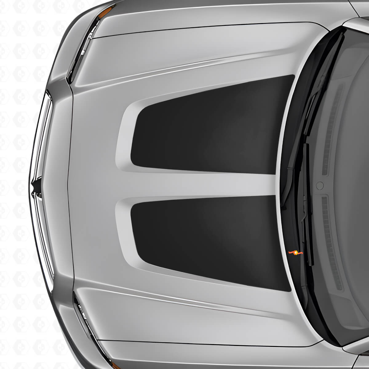 Duale breite Vinyl-Aufkleber für Motorhauben-Streifen Set für Dodge Charger