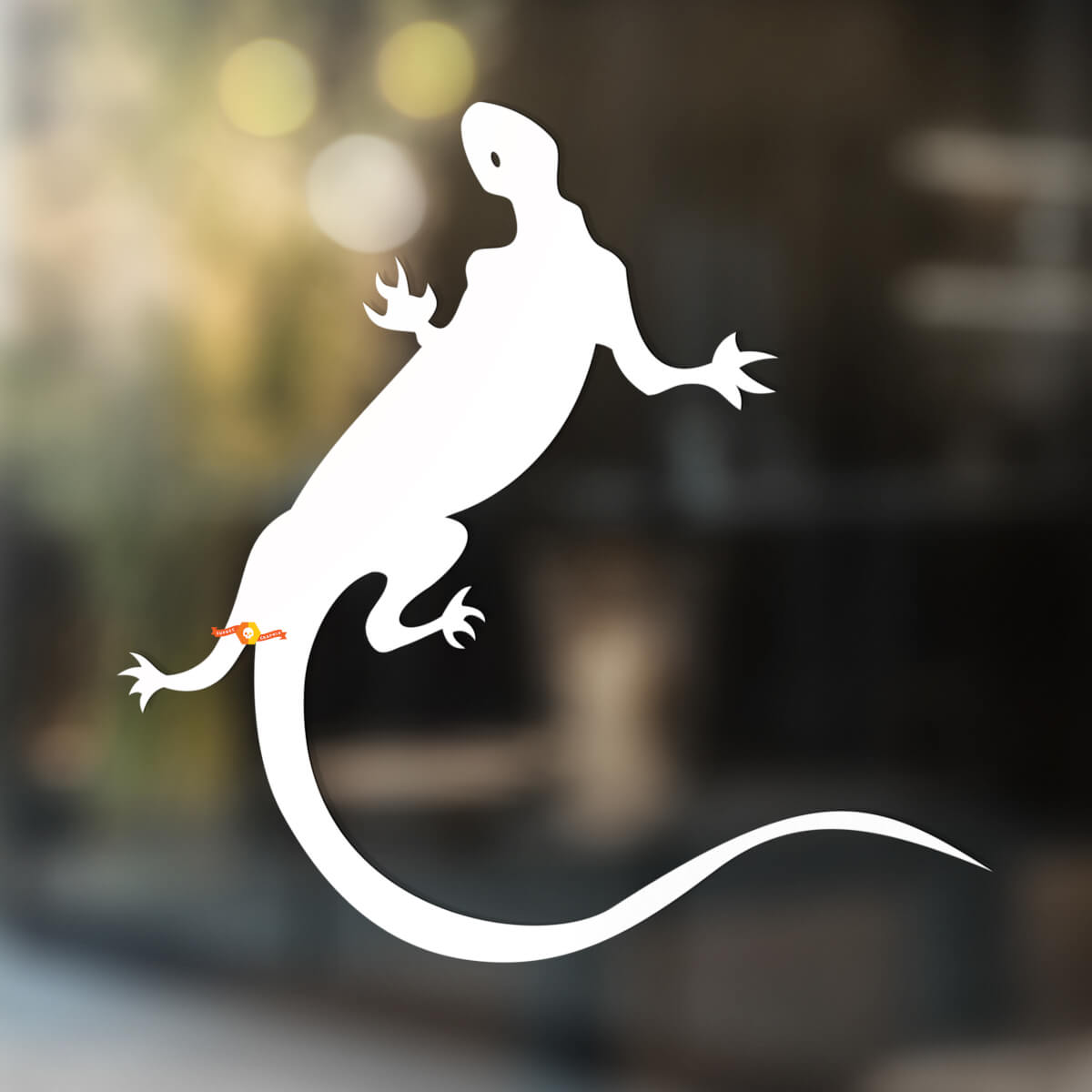 Gecko Eidechse Vinyl Kunst Wand Fenster Badezimmer Aufkleber #1
