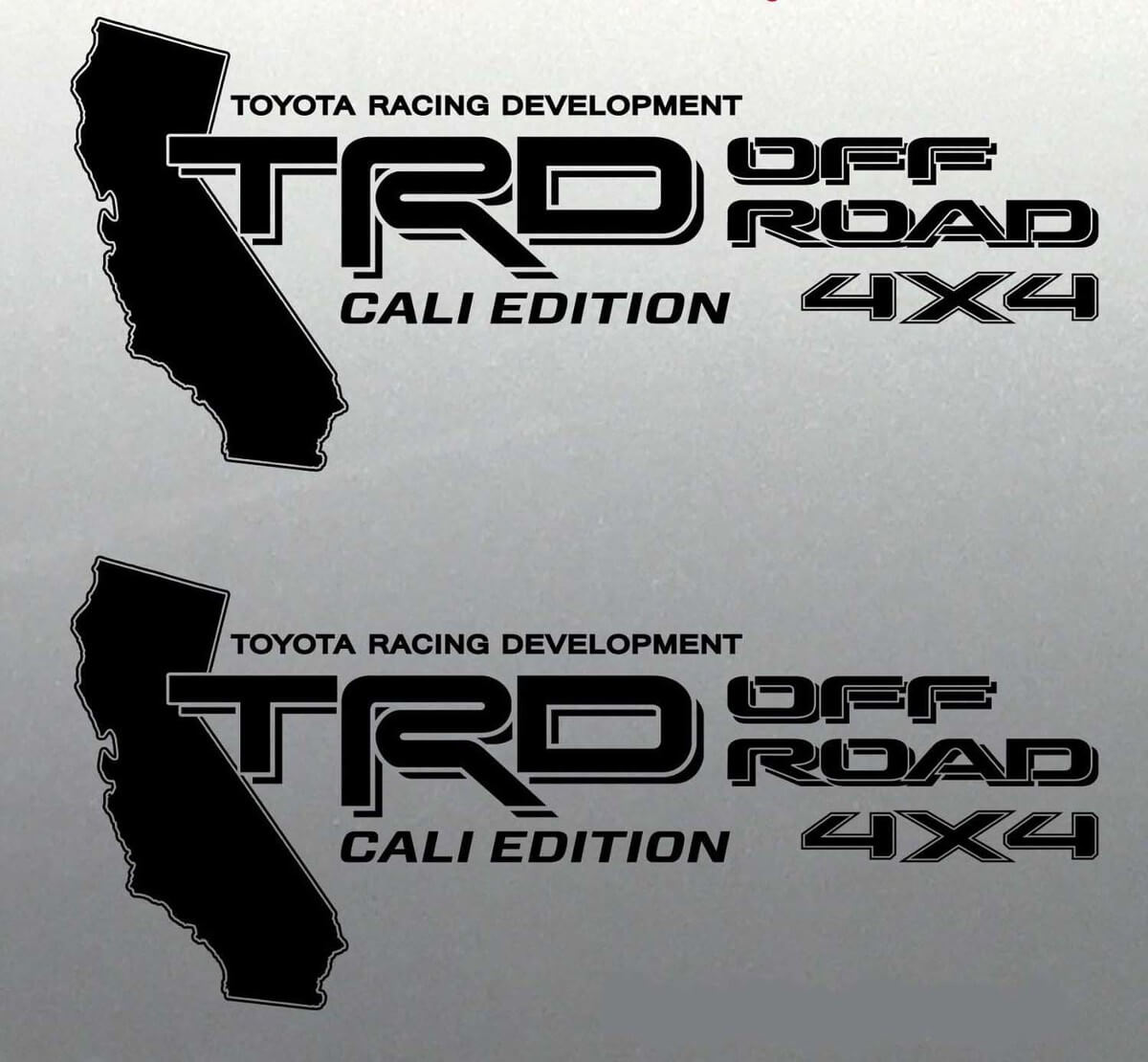 TRD Off Road 4x4 Cali Edition Vinylaufkleber für Toyota Tacoma Tundra