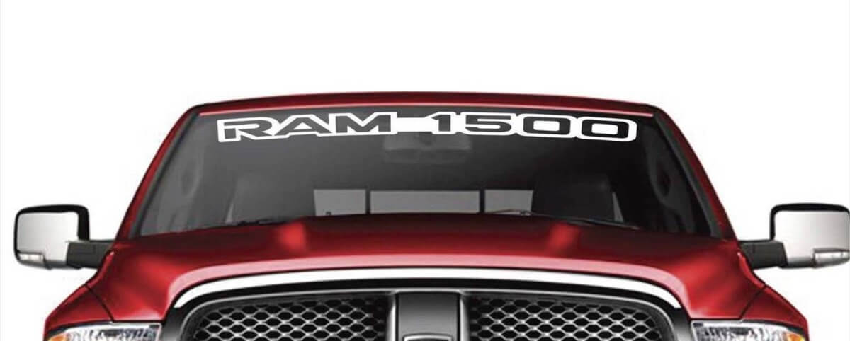 Gebrandetes Windschutzscheiben-Banner Vinylaufkleber für Dodge Ram 1500