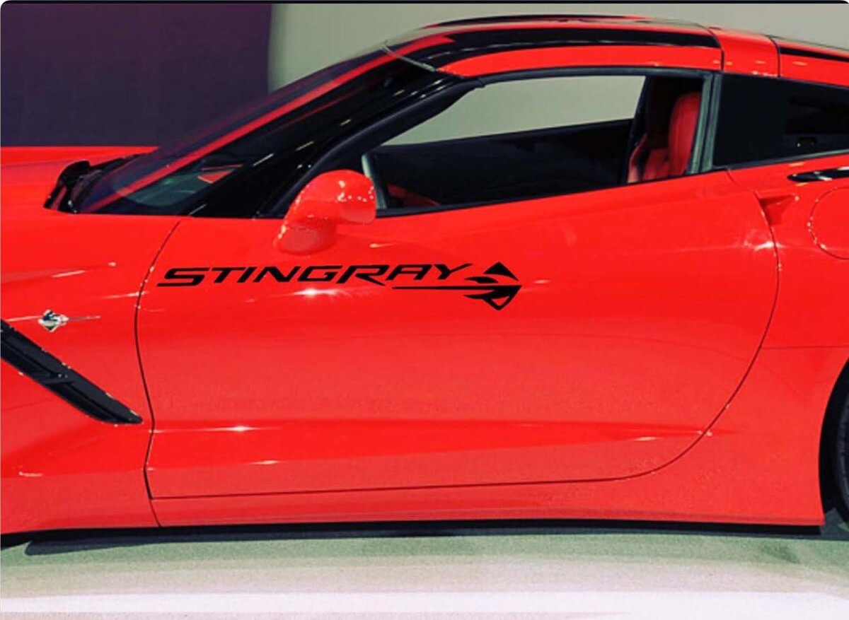 1950- 2017 Chevrolet Corvette Stingray Z06 Hood Body Door Sticker Decal New 2PC Set Z06Auto & Motorrad: Teile, Auto-Tuning & -Styling, Karosserie & Exterieur Styling!
