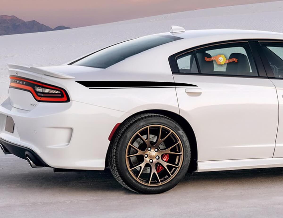 Heckkotflügel Seitenstreifen Vinyl Aufkleber Set für Dodge Charger