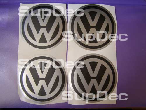 VW Wheel Center Cap 4 Abziehbilder