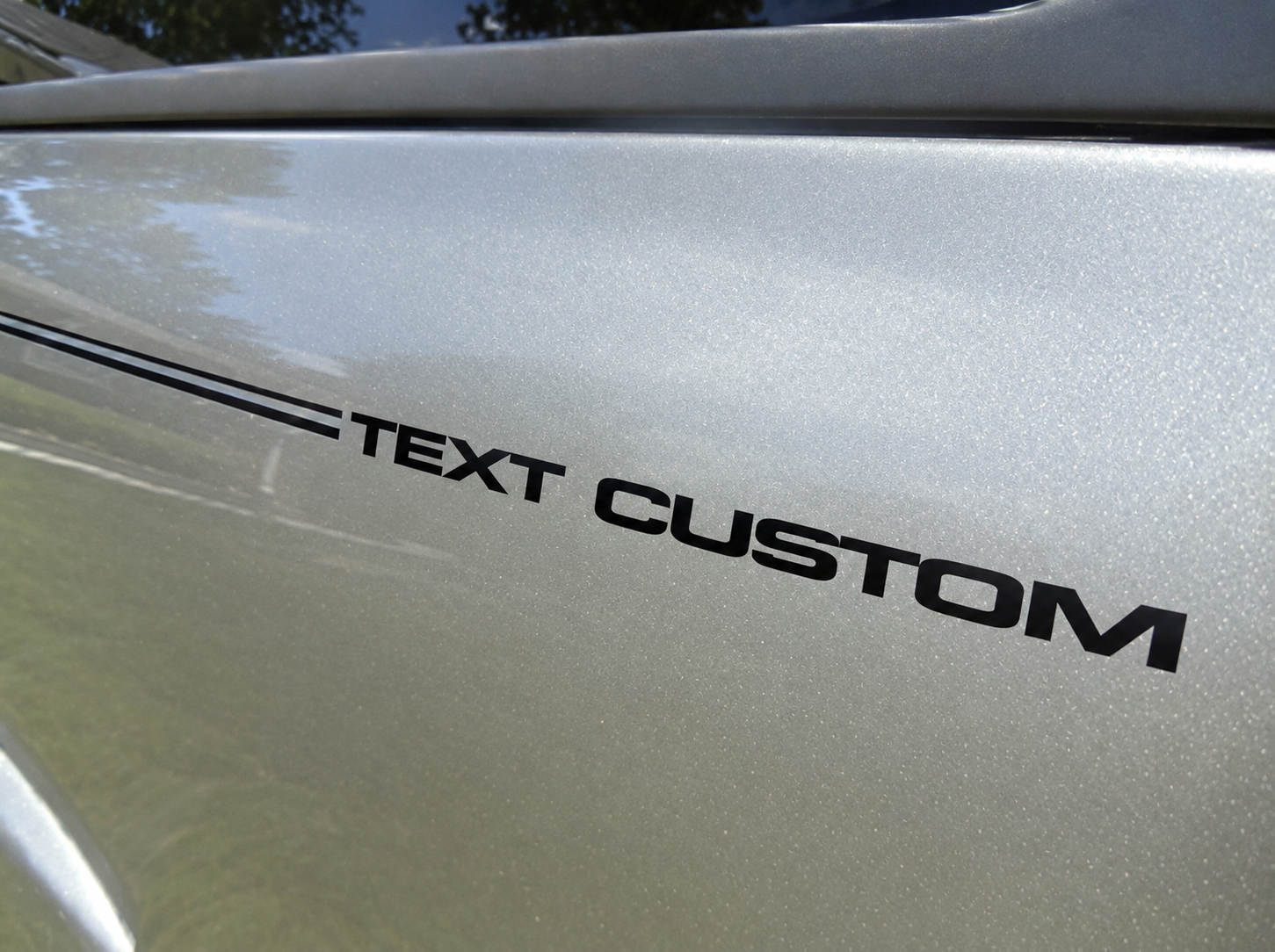 TEXT CUSTOM Pinstripe Insert Lettering Universal Vinylaufkleber für Dodge