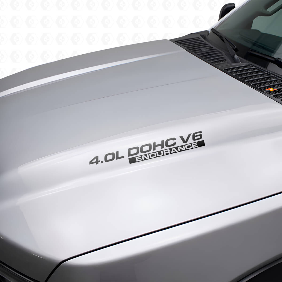 4.0L DOHC V6 Endurance Motorhauben Vinyl Aufkleber Set für Nissan Xterra Titan