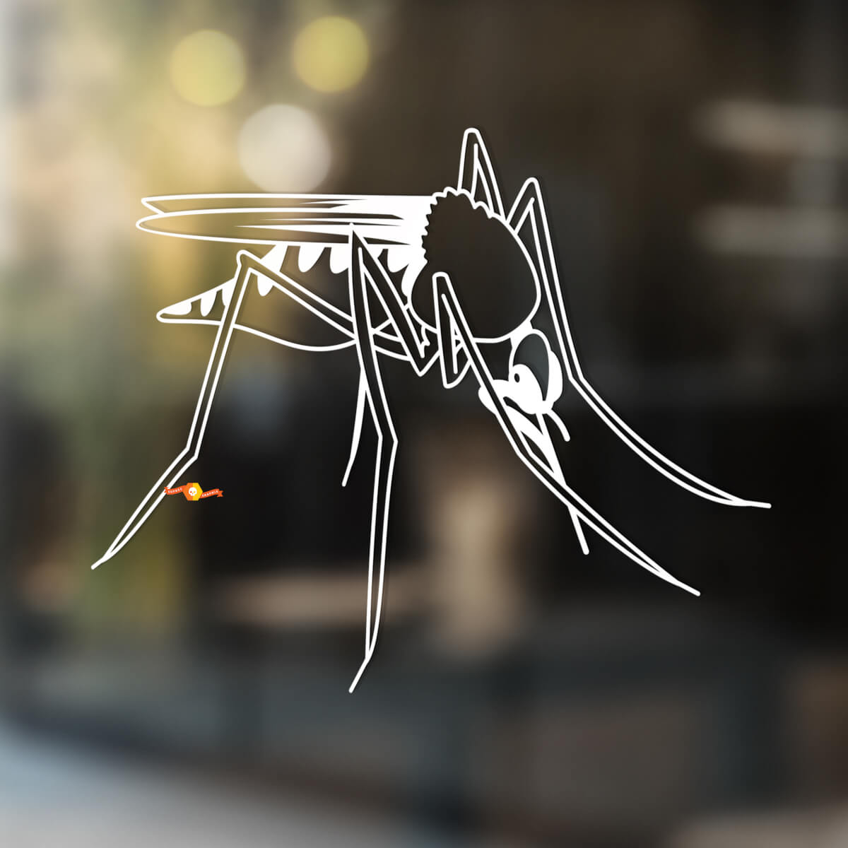 Gnat Moskito Vinyl Kunst Wand Fenster Badezimmer Aufkleber Decal #2

