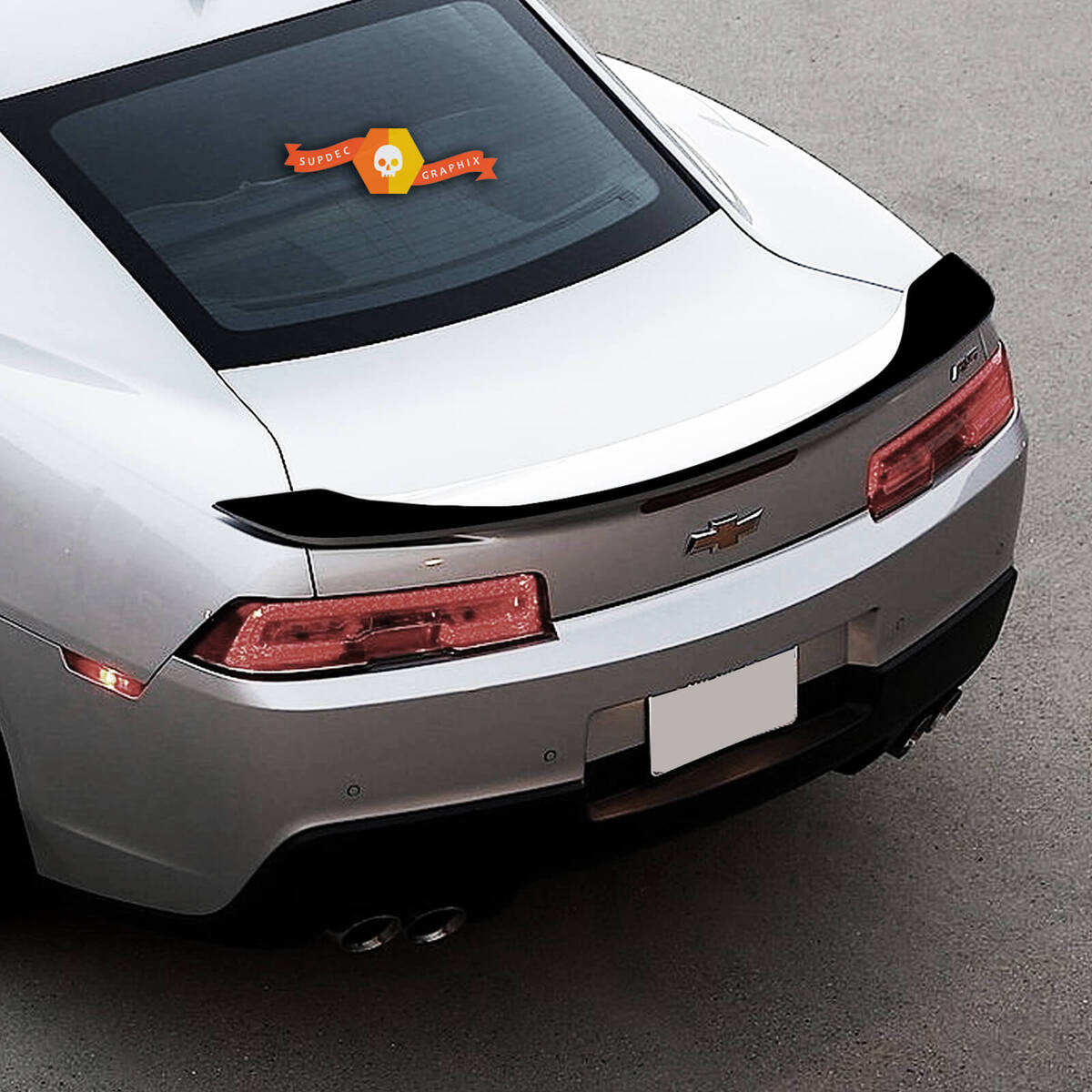 Akzentstreifen Heckspoiler Vinyl-Aufkleber für Chevrolet Camaro SS 2016-2018