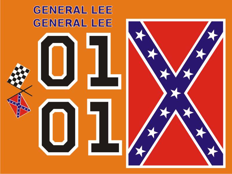 General Lee Aufkleber-KIT