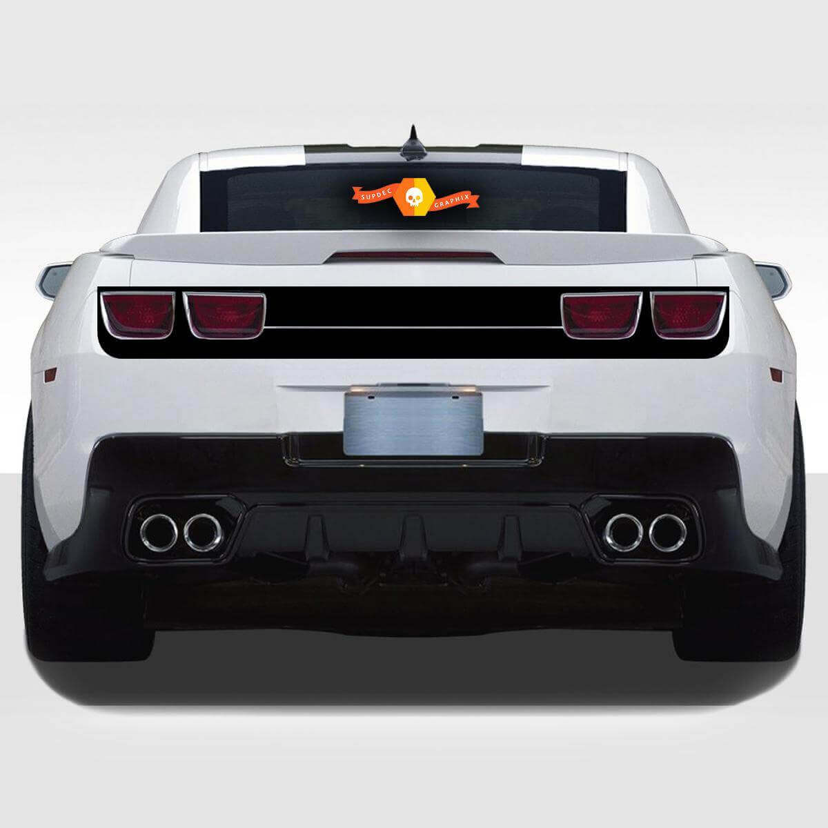 Heckstoßstangen-Blackout-Vinylaufkleber-Kit für Chevrolet Camaro 2010-2013
