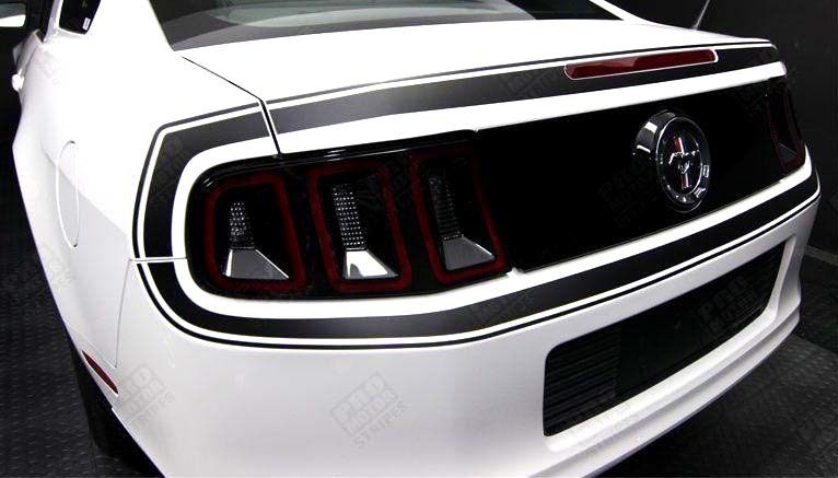 Kreisförmiger Umriss-Streifen Heckseiten-Vinylaufkleber für Musclecar Musclecarmodell 2013-2014