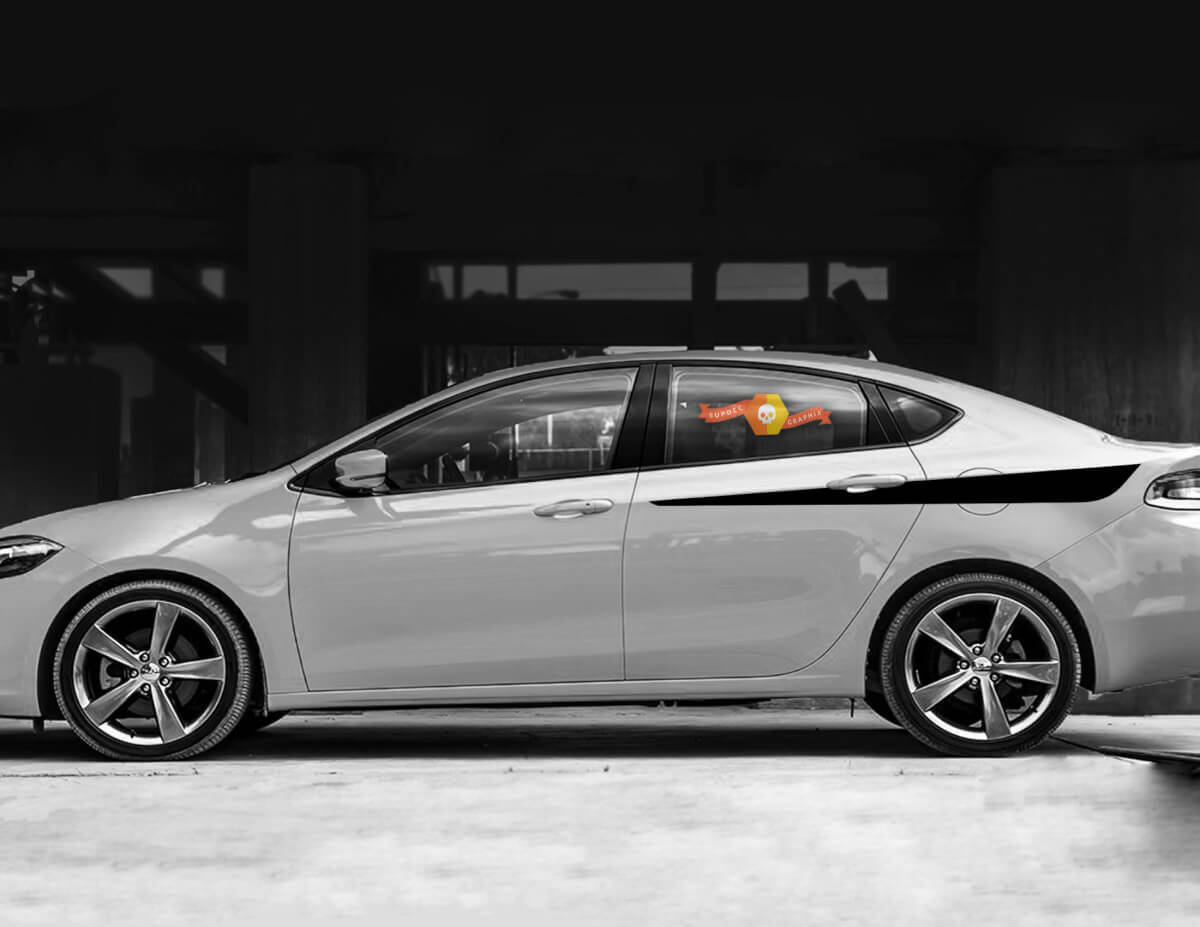 Dodge Dart 2013- 2020 Seitenakzentstreifen hinten