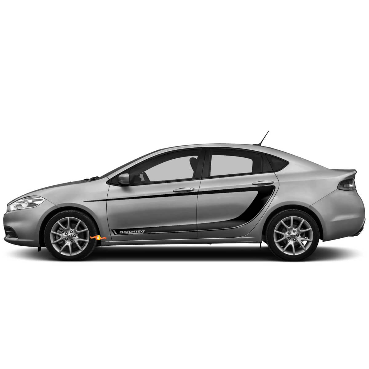 Seitliche Akzent C-Streifen Vinyl-Aufkleber 3 für Dodge Dart