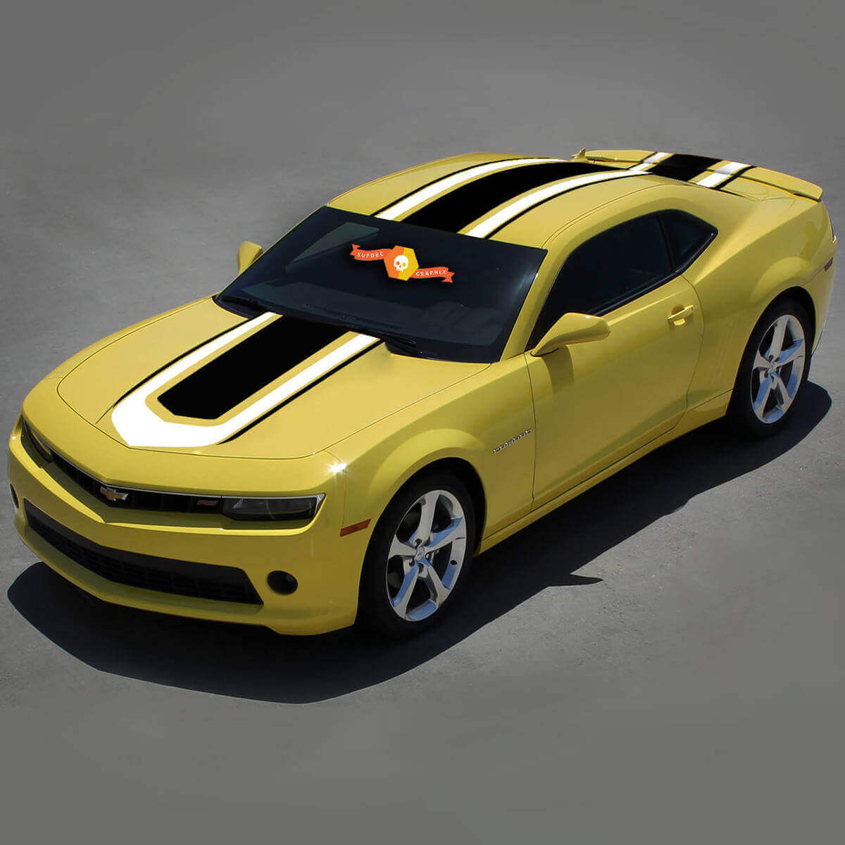 Hot Wheels Style Komplettes oberes Seitenstreifen-Vinylaufkleberset für Chevrolet Camaro 2010-15