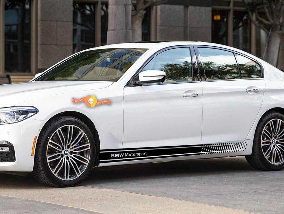 BMW Motorsport Seitenstreifen Vinyl Karosserie Aufkleber Aufkleber BMW 1 3 5 7 Serie x5 x6
