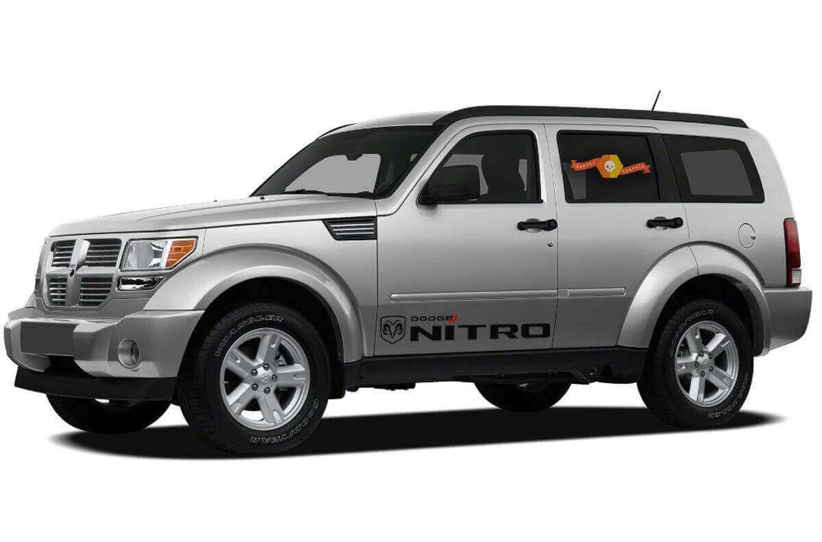 2x Racing Seiten- Tür Vinyl Aufkleber für Dodge Nitro
