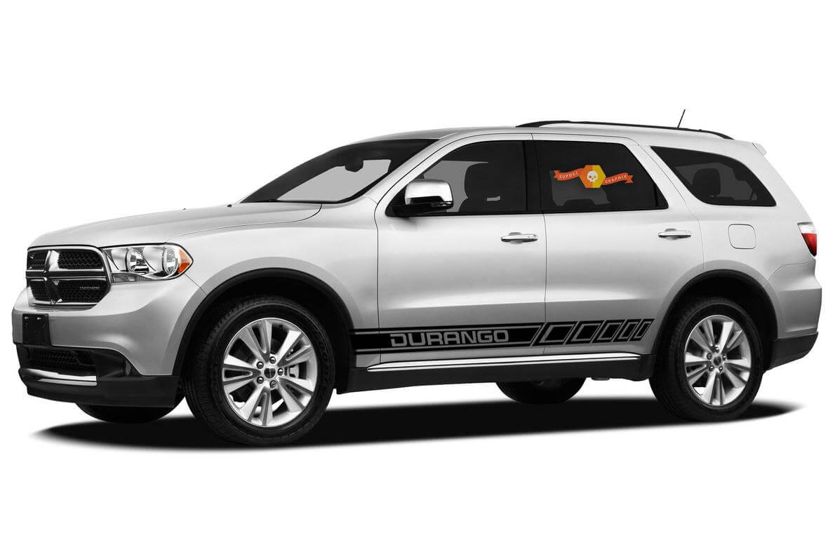 Markiertes Umriss-Seitenstreifen Vinyl-Aufkleber-Set für Dodge Durango