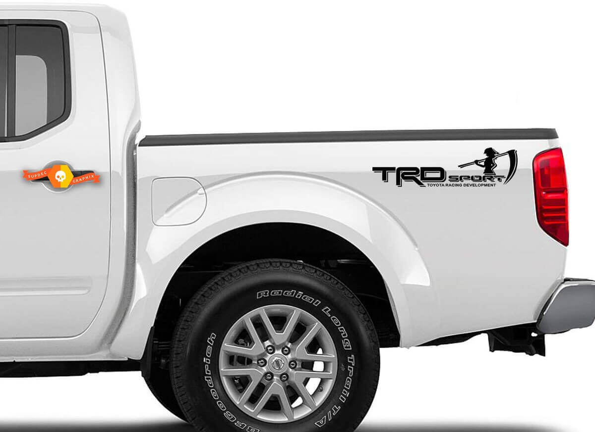 TRD Sport Truck Ladeflächen Vinylaufkleber Paar für Toyota Tacoma Tundra