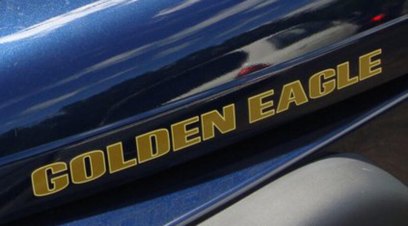 Golden Eagle Haubenbuchstaben Vinyl-Aufkleber Set für Jeep Wrangler